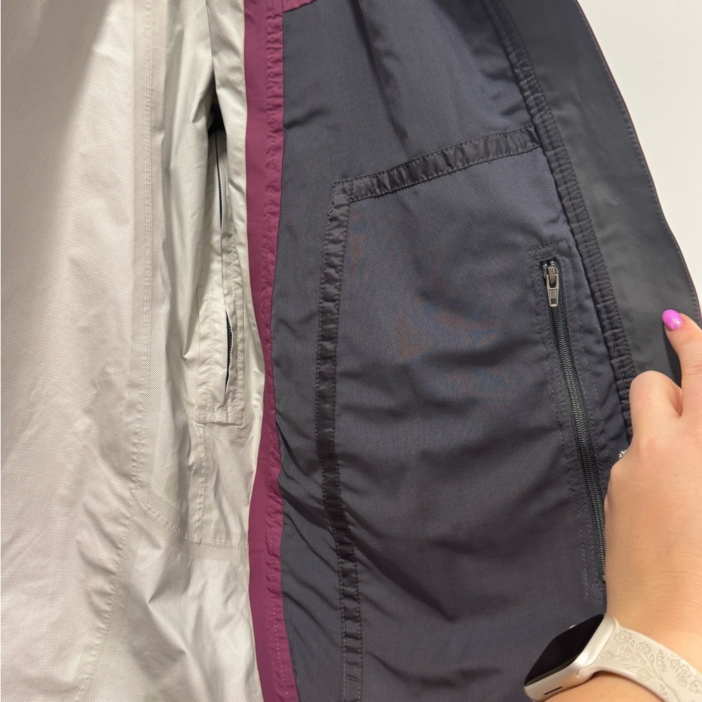 LL Bean Vintage Pink and Grey Rain/windbreaker Jacket size medium - Picture 6 of 9